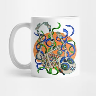 Colorful Skeleton Soldier - Día De Los Muertos - Fallen Warrior Mug